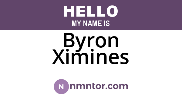 Byron Ximines