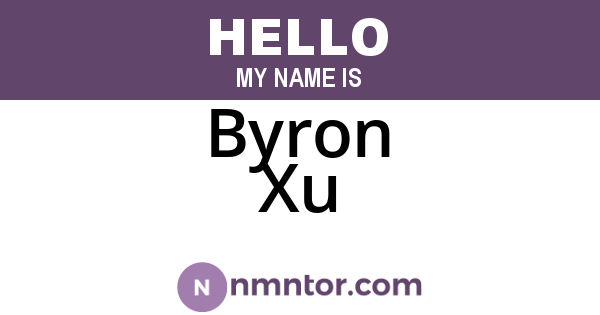 Byron Xu