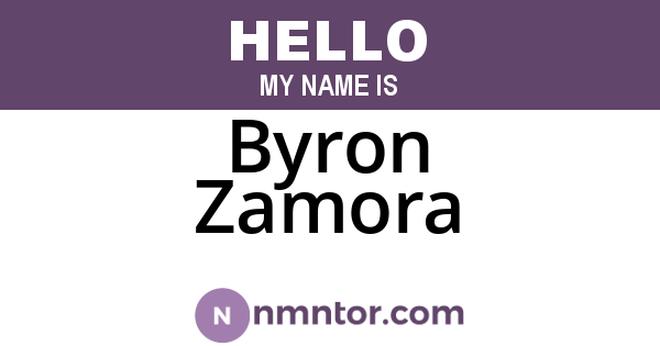 Byron Zamora