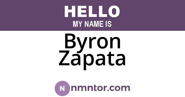 Byron Zapata