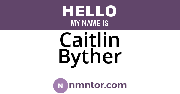 Caitlin Byther
