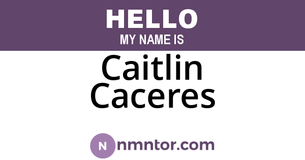 Caitlin Caceres