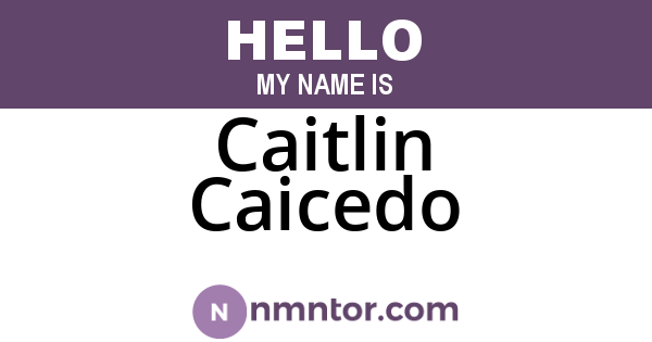 Caitlin Caicedo