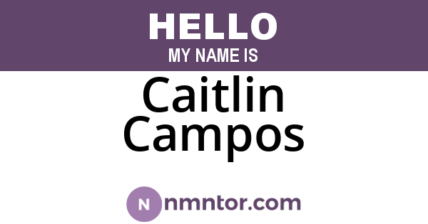 Caitlin Campos