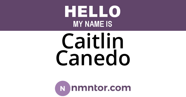 Caitlin Canedo