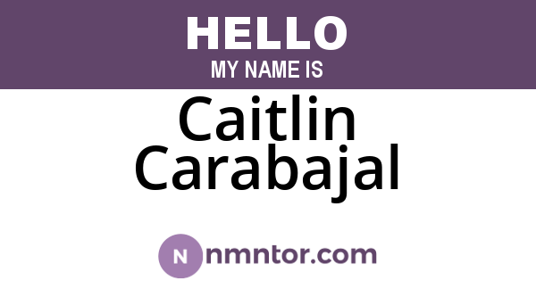 Caitlin Carabajal