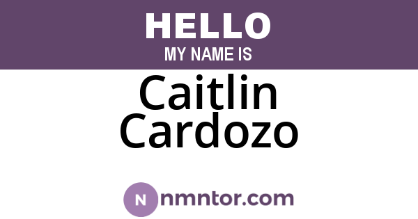 Caitlin Cardozo