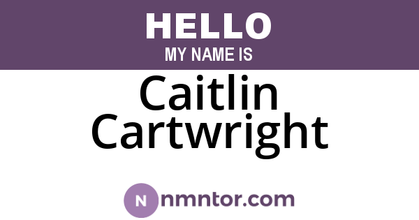 Caitlin Cartwright