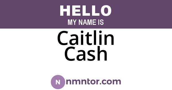 Caitlin Cash