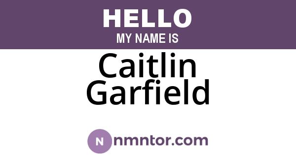 Caitlin Garfield