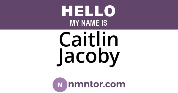 Caitlin Jacoby