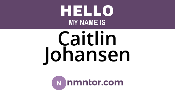 Caitlin Johansen