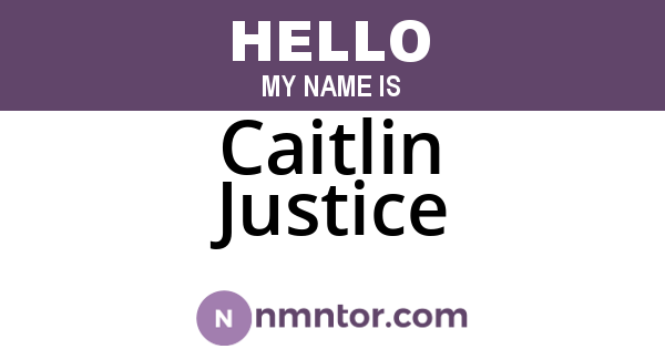 Caitlin Justice