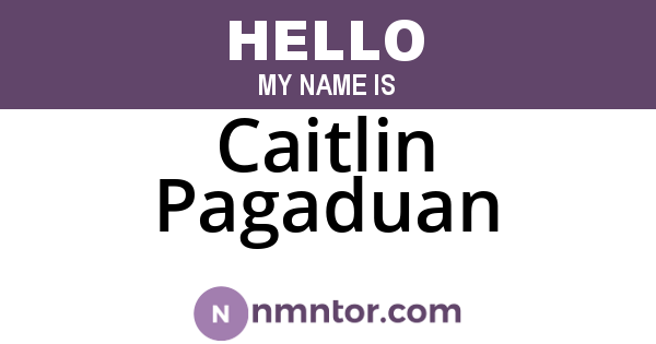 Caitlin Pagaduan