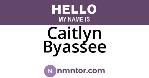 Caitlyn Byassee