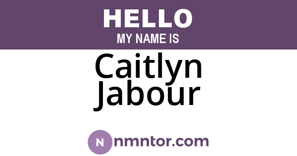 Caitlyn Jabour