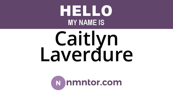 Caitlyn Laverdure
