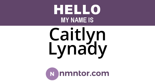 Caitlyn Lynady