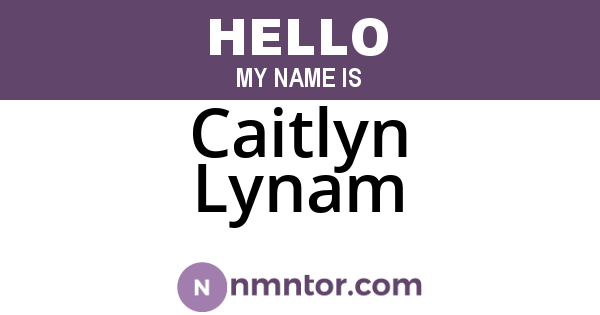 Caitlyn Lynam