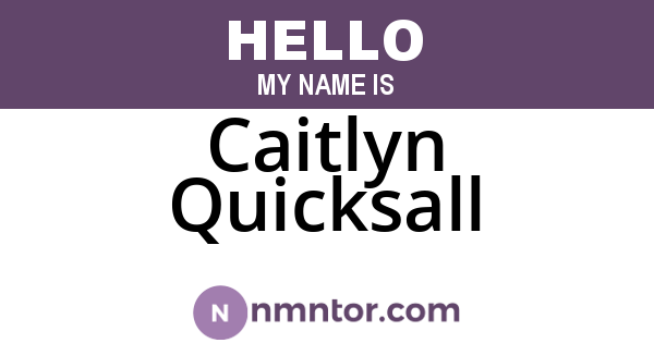 Caitlyn Quicksall