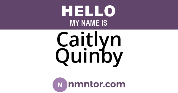 Caitlyn Quinby