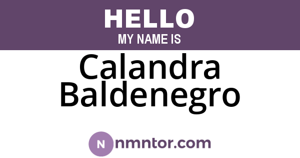 Calandra Baldenegro