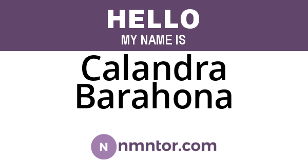 Calandra Barahona