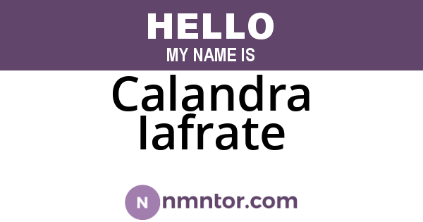 Calandra Iafrate