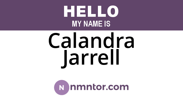 Calandra Jarrell