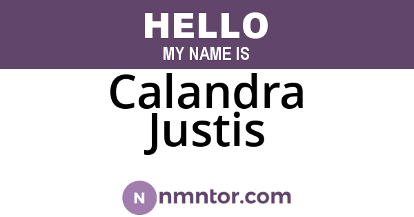 Calandra Justis