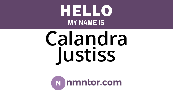 Calandra Justiss