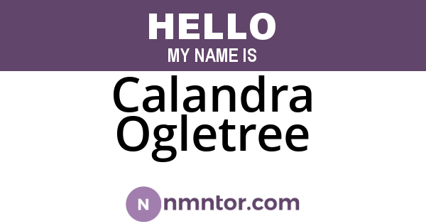 Calandra Ogletree