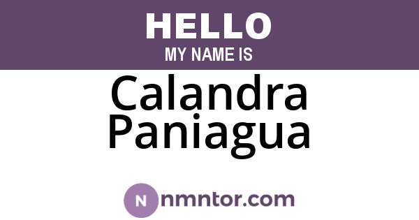 Calandra Paniagua