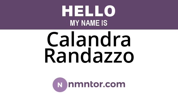 Calandra Randazzo