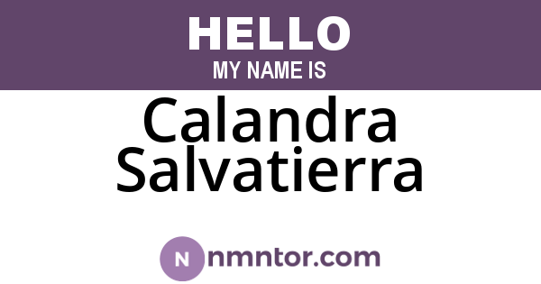 Calandra Salvatierra