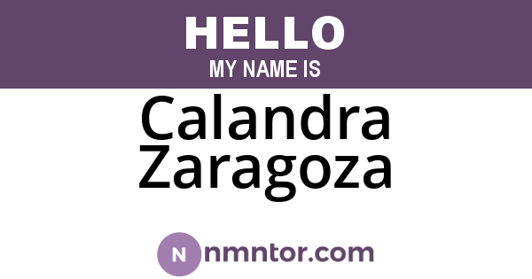 Calandra Zaragoza