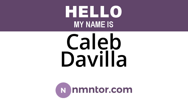 Caleb Davilla