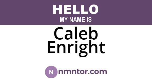 Caleb Enright