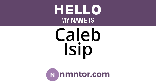 Caleb Isip