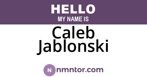 Caleb Jablonski