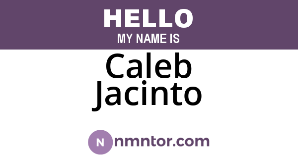 Caleb Jacinto