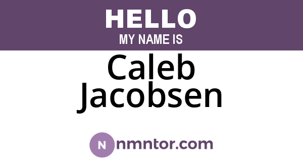Caleb Jacobsen