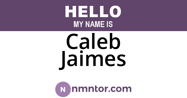 Caleb Jaimes