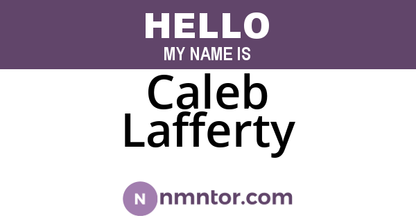 Caleb Lafferty