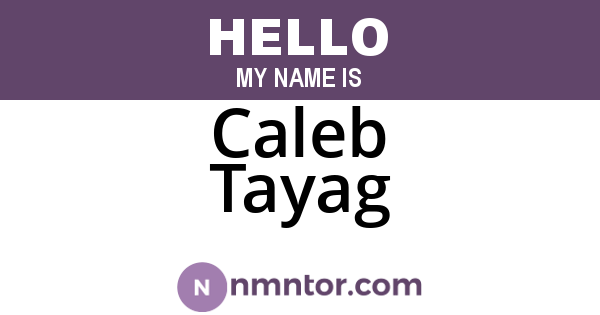 Caleb Tayag