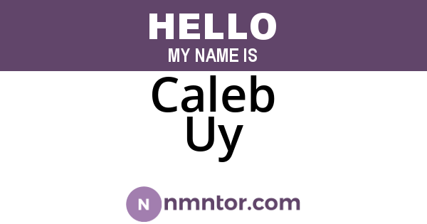 Caleb Uy