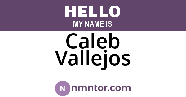 Caleb Vallejos