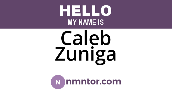 Caleb Zuniga
