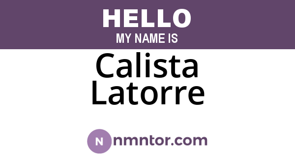Calista Latorre