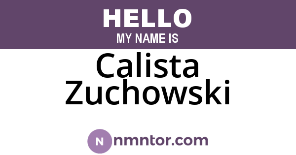 Calista Zuchowski